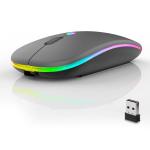 Premium Dual-Mode Rechargeable Wireless Mouse – Bluetooth & 2.4G with Dynamic LED